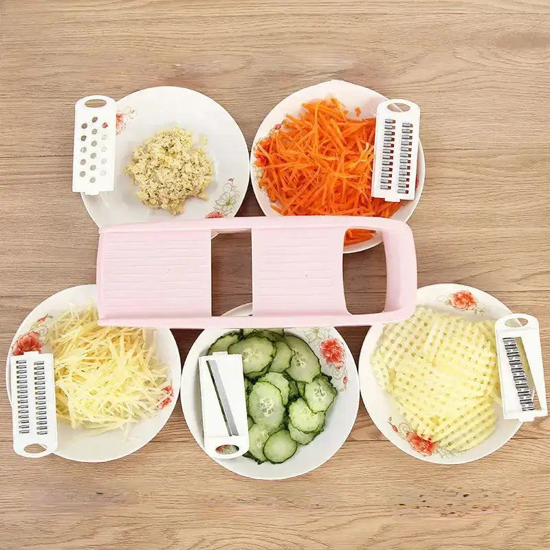 SliceMate 7-in-1 Vegetable Slicer & Grater – Multifunctional Kitchen Tool