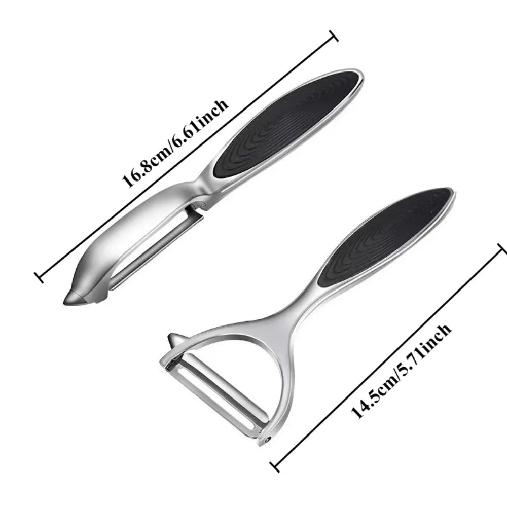 SwiftPeel 2-Pack Stainless Steel Vegetable Peelers – Multipurpose Kitchen Tool for Fruits & Root Veggies
