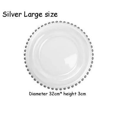 EleganceEdge 13-Inch Decorative Charger Plates – Gold & Silver Plastic Table Set for Weddings