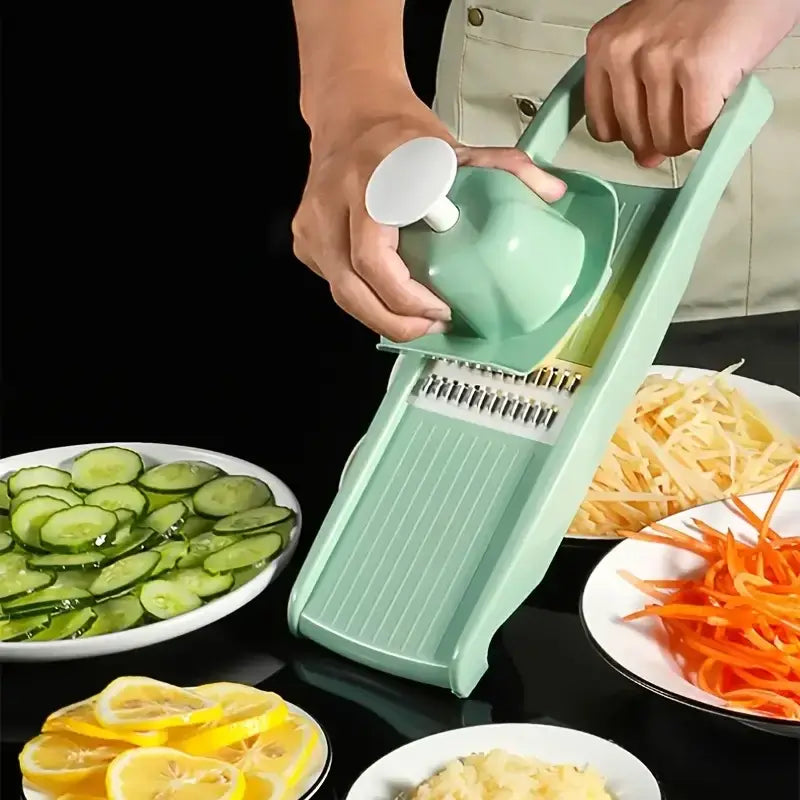 SliceMate 7-in-1 Vegetable Slicer & Grater – Multifunctional Kitchen Tool