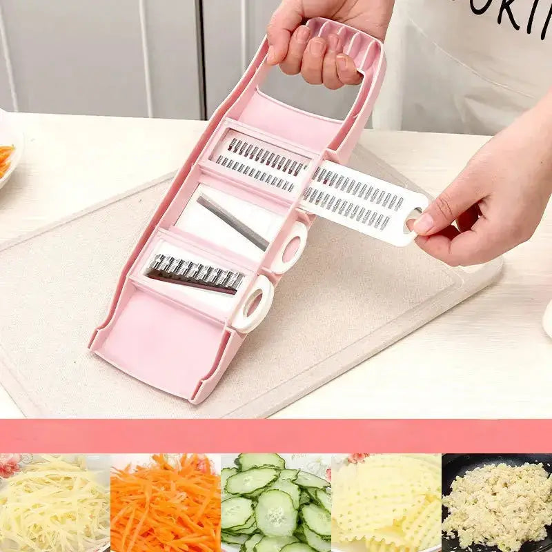 SliceMate 7-in-1 Vegetable Slicer & Grater – Multifunctional Kitchen Tool
