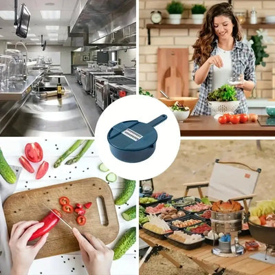 ChopPro 9-in-1 Manual Vegetable Cutter & Grater – Kitchen Essentials Tool