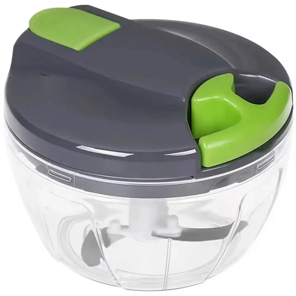 QuickChop Manual Pull-Cord Food Chopper – Easy-Clean Kitchen Processor for Garlic, Onion & Veggies