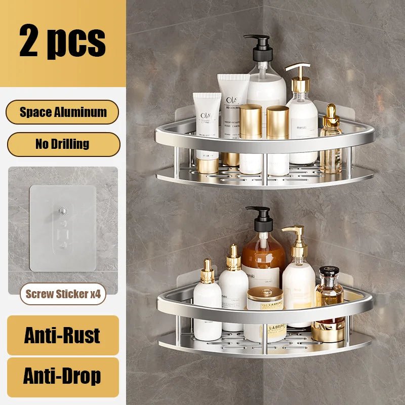 Bathroom Shelf Aluminum Alloy Shampoo Rack Kitchen Storage Organizer - Comfeasyproduct_vendorS1a2ad89e115948cf85e0a6951ea962adx