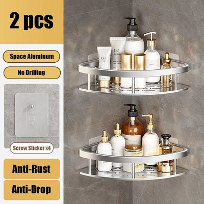 Bathroom Shelf Aluminum Alloy Shampoo Rack Kitchen Storage Organizer - Comfeasyproduct_vendorS1a2ad89e115948cf85e0a6951ea962adx