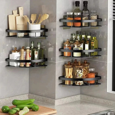 Bathroom Shelf Aluminum Alloy Shampoo Rack Kitchen Storage Organizer - Comfeasyproduct_vendorS3e83e22be2824ffc948c3ca837a7bcfeY