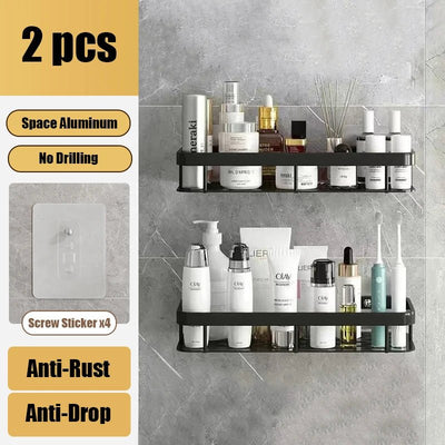 Bathroom Shelf Aluminum Alloy Shampoo Rack Kitchen Storage Organizer - Comfeasyproduct_vendorS3362b6aab33640338db9d528256b78b0O
