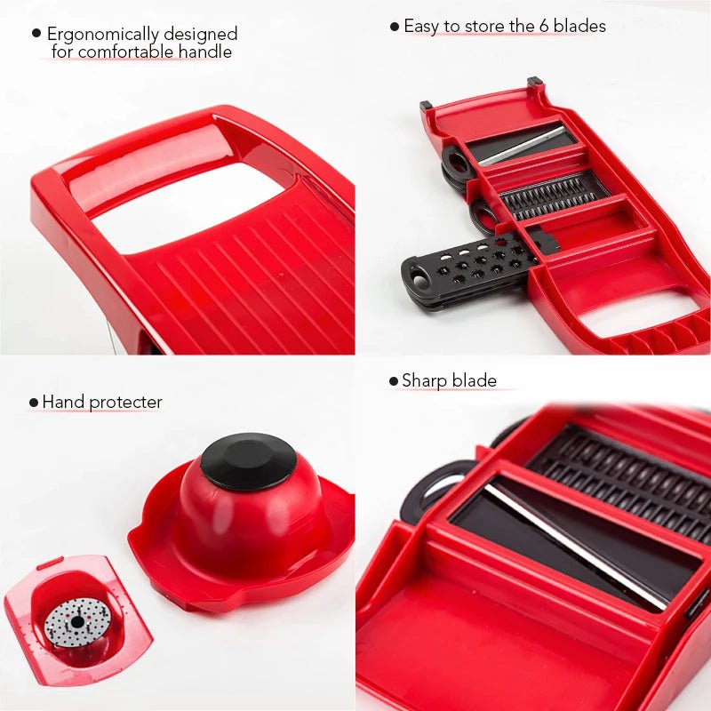 Myvit Vegetable Cutter with Steel Blade Slicer Potato Peeler Carrot Cheese Grater vegetable slicer Kitchen Accessories - ComfeasyComfeasyoriginal_value#