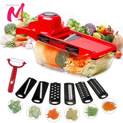 Myvit Vegetable Cutter with Steel Blade Slicer Potato Peeler Carrot Cheese Grater vegetable slicer Kitchen Accessories - ComfeasyComfeasyoriginal_value#